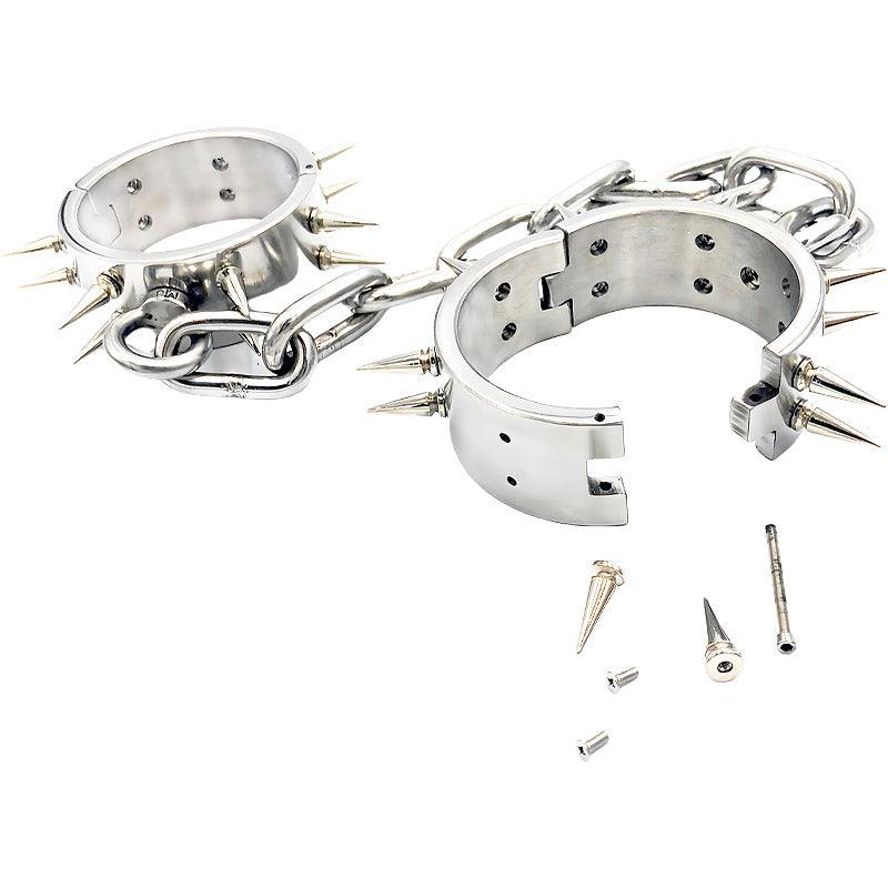 THORN GARDEN™ about 2kg height 4cm Stainless steel ankle cuffs free shipping