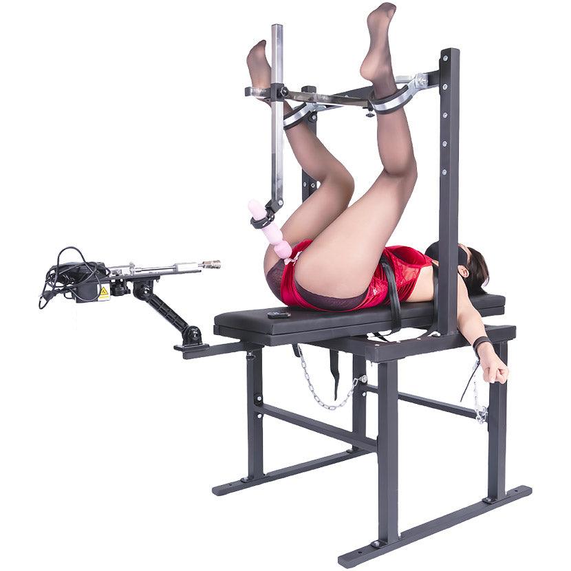 THORN GARDEN™ Bdsm bondage bench with fuck machine free shipping