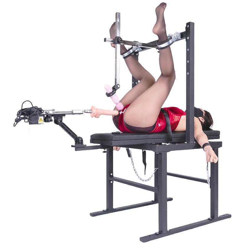 THORN GARDEN™ Bdsm bondage bench with fuck machine free shipping