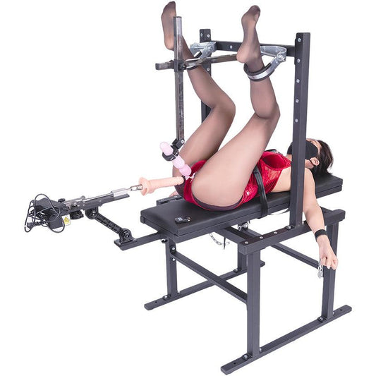 THORN GARDEN™ Bdsm bondage bench with fuck machine free shipping
