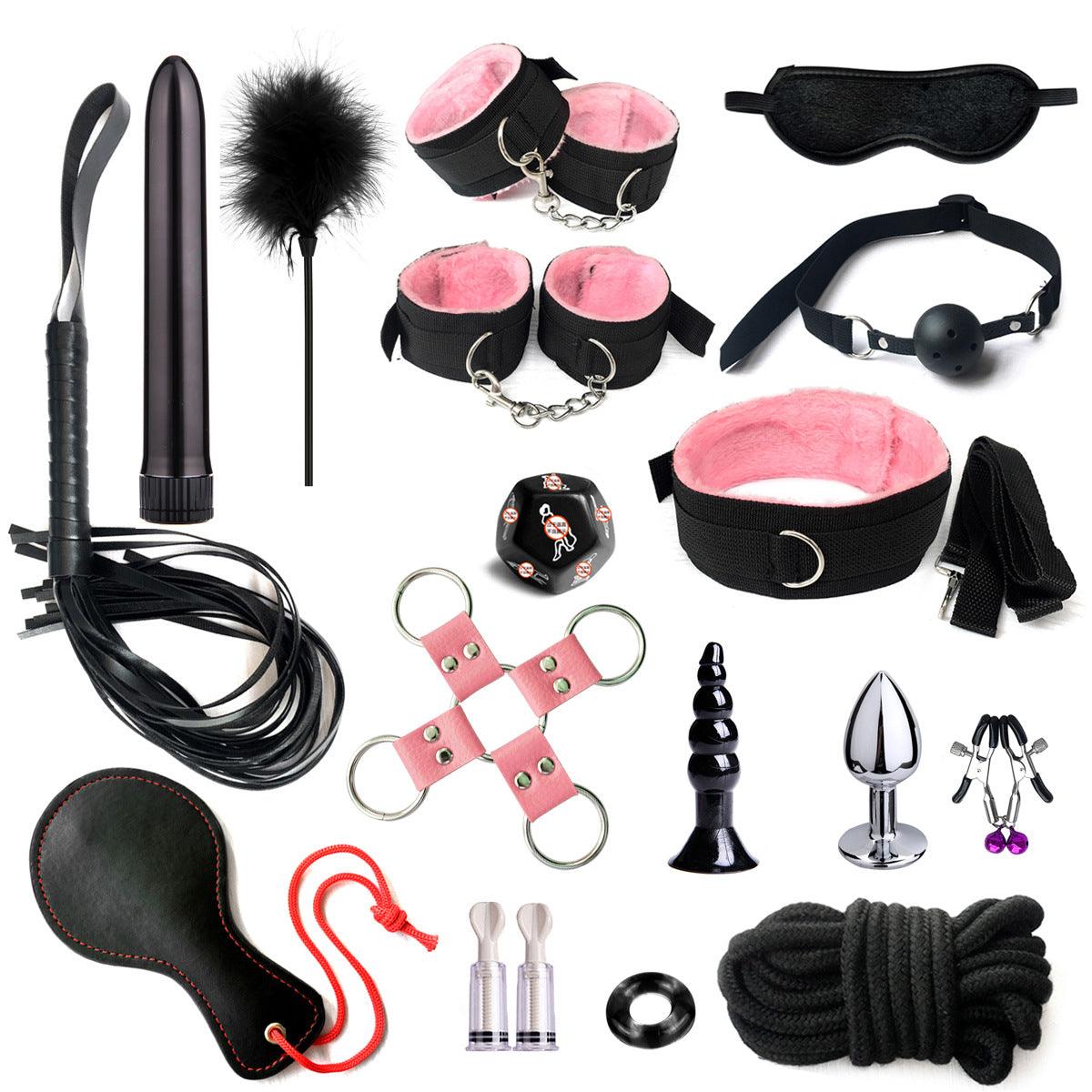 THORN GARDEN™ bdsm toy bondage set with butt plug and nipple clamps