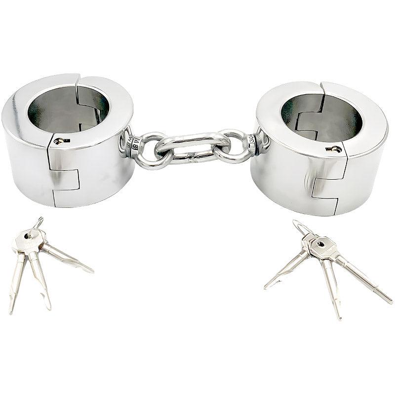 THORN GARDEN™ 4.5kg 6cm heigh heavy duty key lock handcuffs free shipping