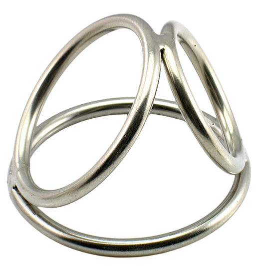 THORN GARDEN™ Extra Large Stainless Steel Male Delay Cock Ring Set