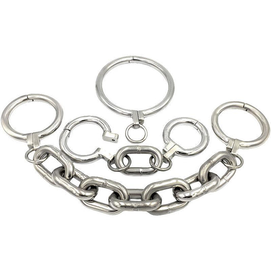 THORN GARDEN™ 9.92Ib heavy duty Hand, foot and neck restraint set free shipping
