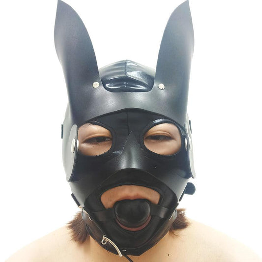 THORN GARDEN™ Handmade leather mask with mouth ball