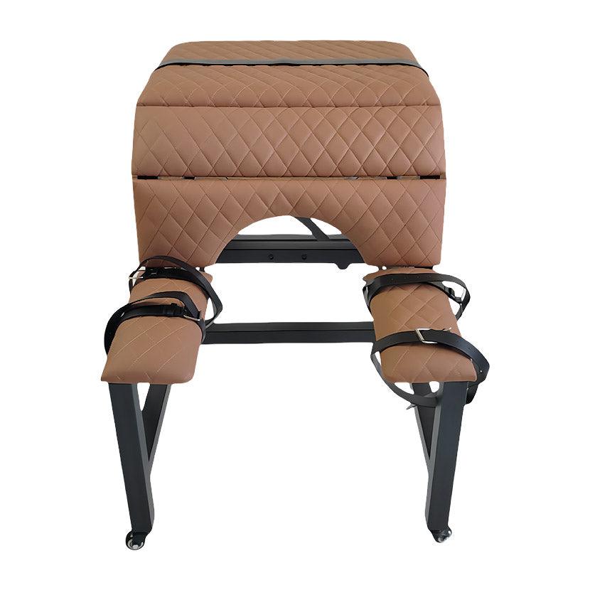 THORN GARDEN™ bdsm red leather spanking bench with wheels free shipping