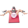 THORN GARDEN™ red leather bdsm bondage chair with sex machine and free shipping