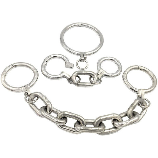 THORN GARDEN™ 9.92Ib heavy duty Hand, foot and neck restraint set free shipping