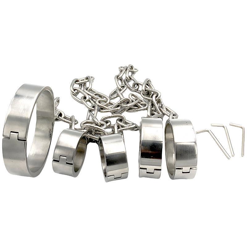 THORN GARDEN™ 3600g 3cm heigh Integrated neck hand and foot cuffs free shipping
