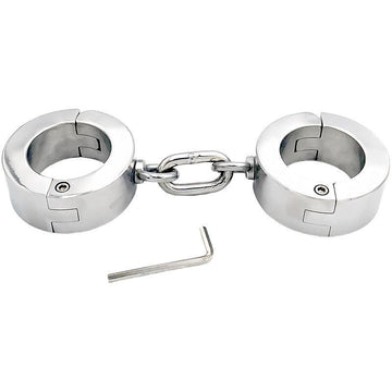 THORN GARDEN™ 3.2kg 4cm high Stainless steel screw lock handcuffs with free shipping