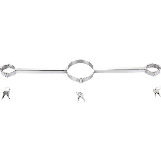 THORN GARDEN™ 1kg Hand and neck metal bondage cuffs free shipping