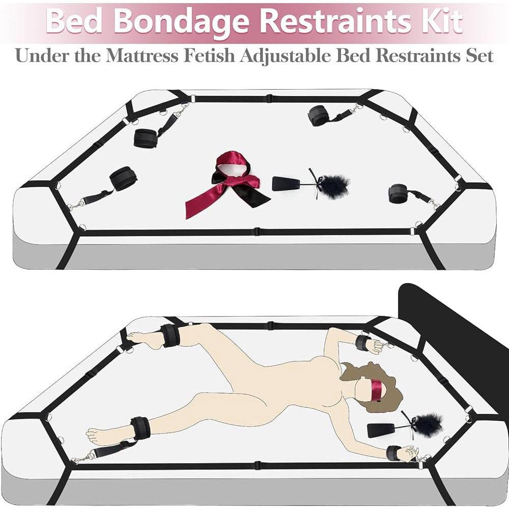 THORN GARDEN™ BDSM Bed Restraint Kit Sex Bondage for Bed Adult Play