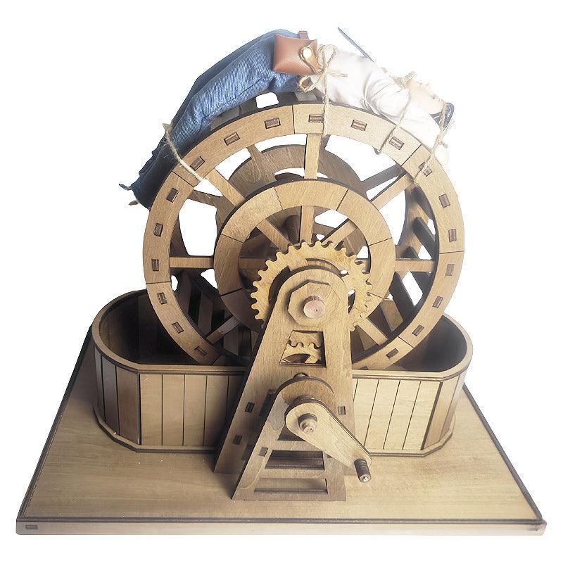 THORN GARDEN™ Custom style handmade solid wood wooden water wheel free shipping