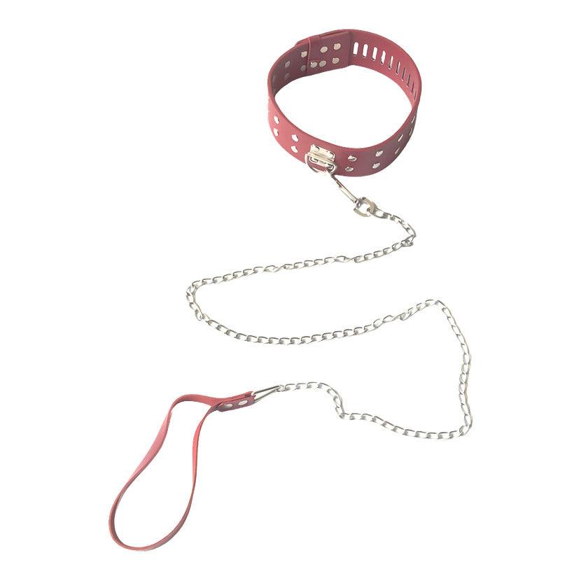 THORN GARDEN™ Leather slave leash collar with free shipping