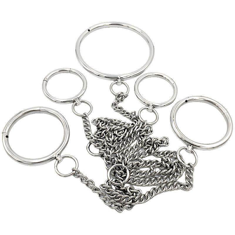THORN GARDEN™ 1.6kg 1cm thick Ring hand foot neck cuffs free shipping