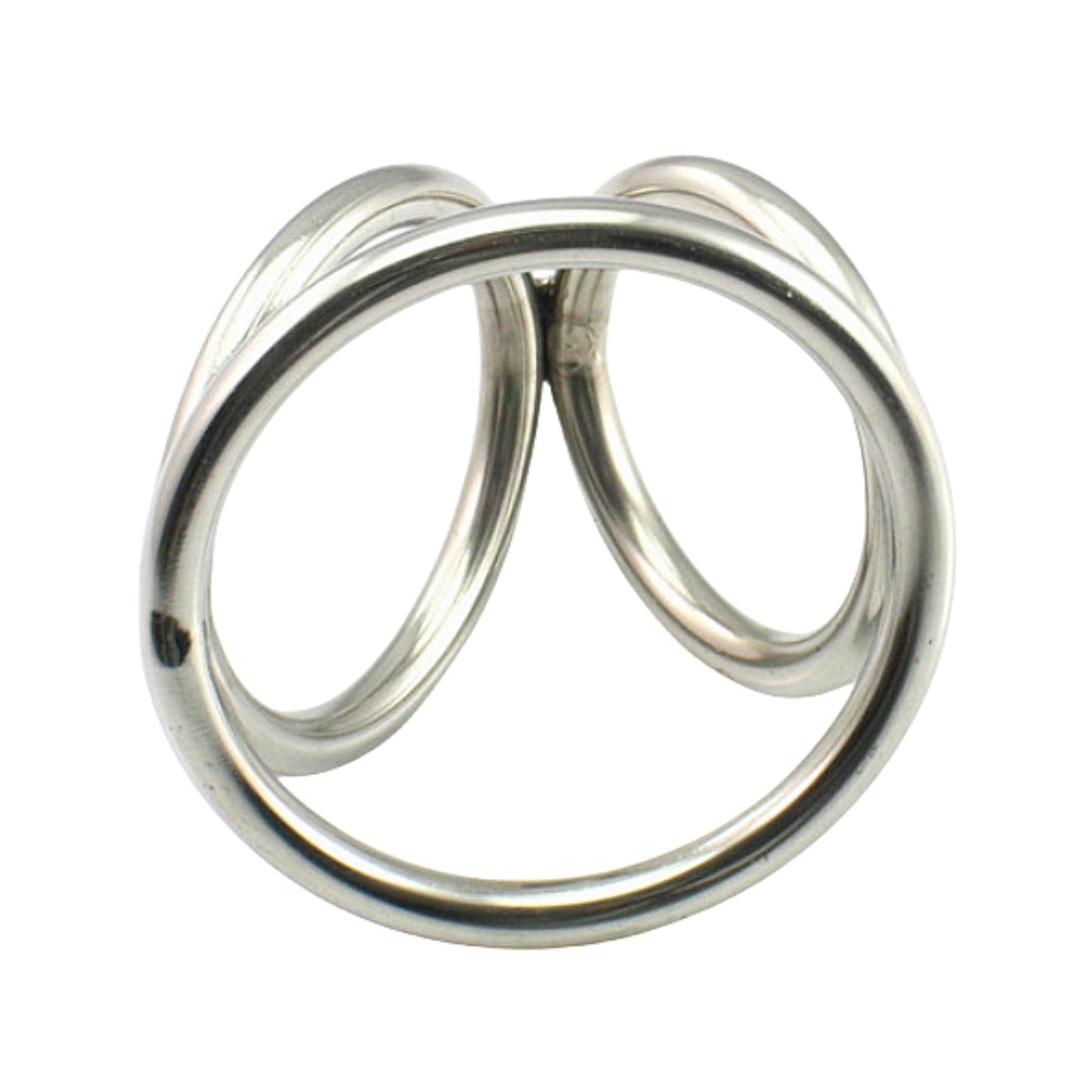 THORN GARDEN™ Extra Large Stainless Steel Male Delay Cock Ring Set