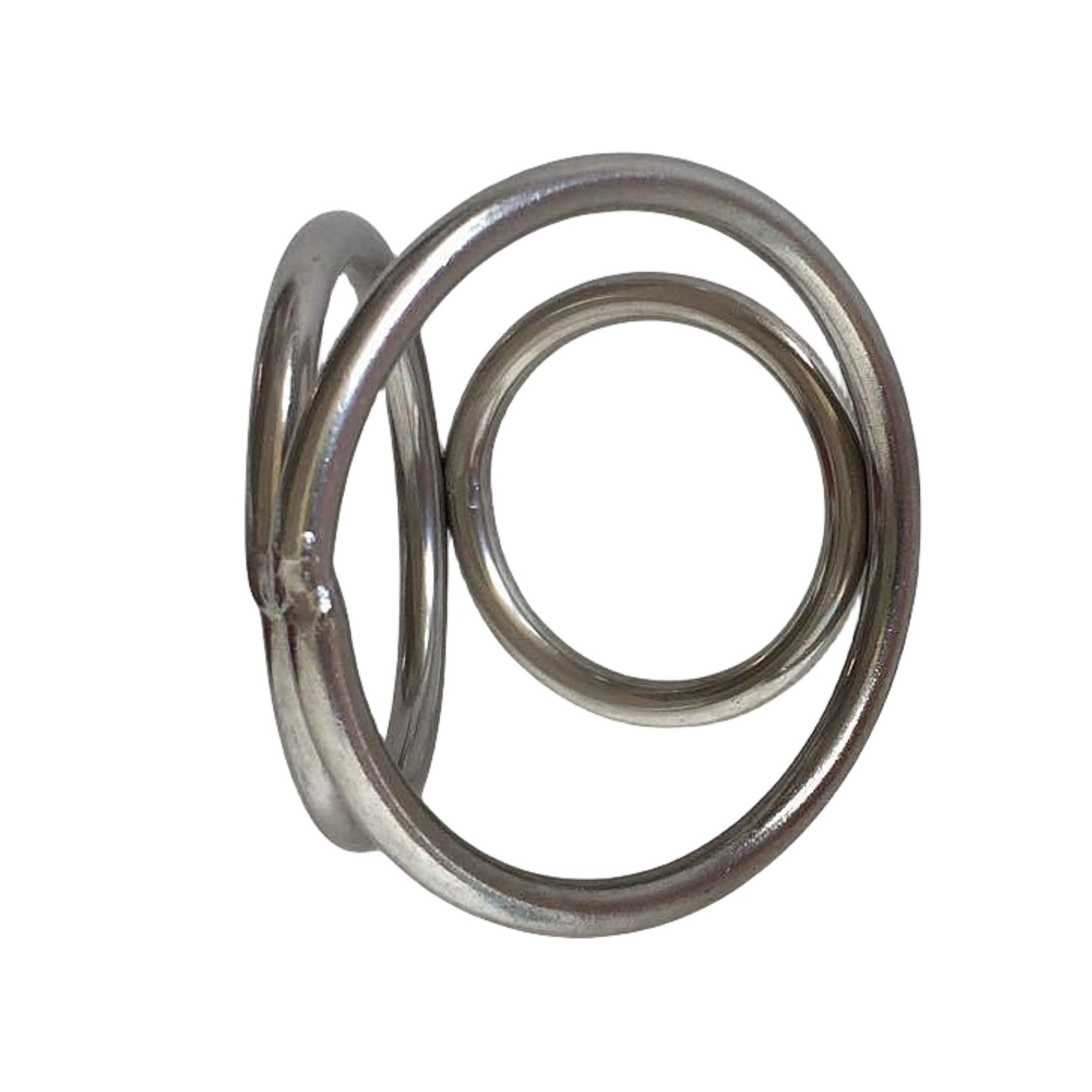THORN GARDEN™ Extra Large Stainless Steel Male Delay Cock Ring Set