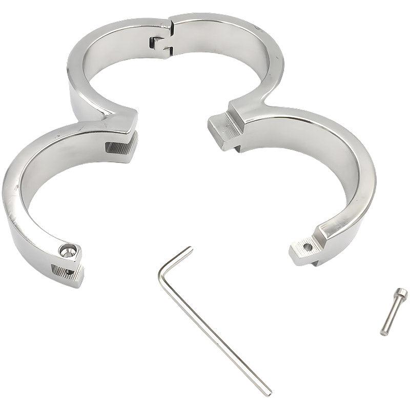 THORN GARDEN™ about 0.5kg 2cm high Stainless steel figure 8 handcuffs with free shipping
