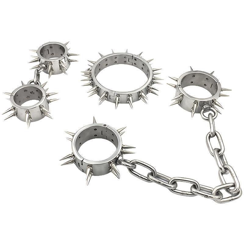 THORN GARDEN™ about 3700g 3cm heigh Hand, foot and neck restraint set free shipping