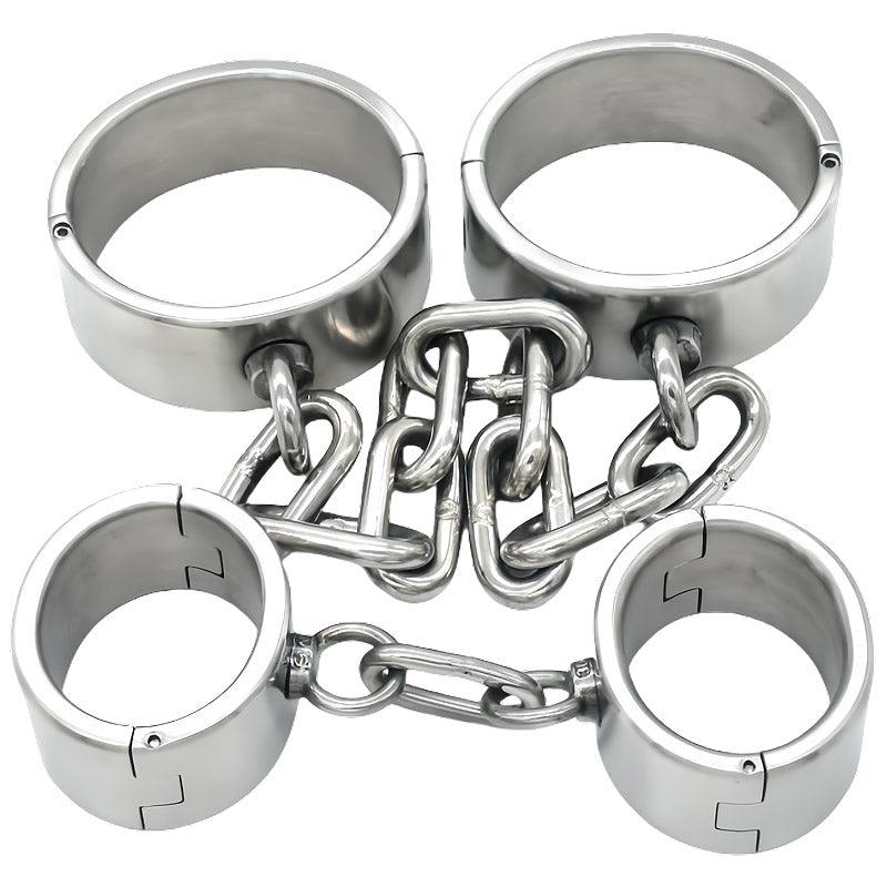 THORN GARDEN™ 800g height 4cm bdsm stainless steel handcuffs and free shipping