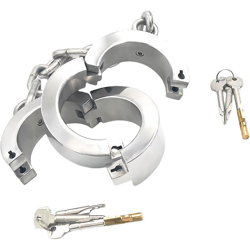 THORN GARDEN™ 4.65/5kg height 4cm Stainless steel ankle cuffs and free shipping