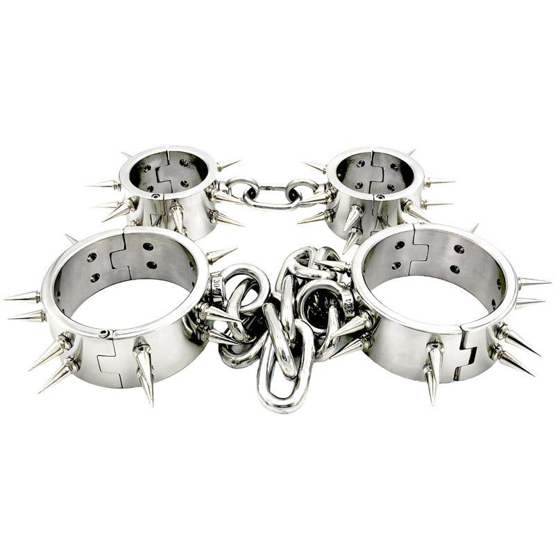 THORN GARDEN™ about 3600g 2cm height Spiked hand and foot neck restraint suit