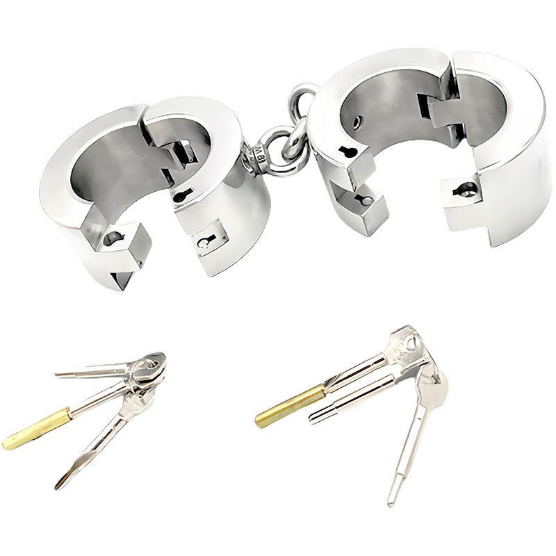 THORN GARDEN™ 4.5kg 6cm heigh heavy duty key lock handcuffs free shipping
