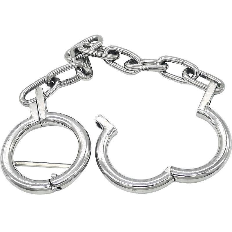 THORN GARDEN™ 1600g stainless steel bdsm handcuffs with chain and free shipping