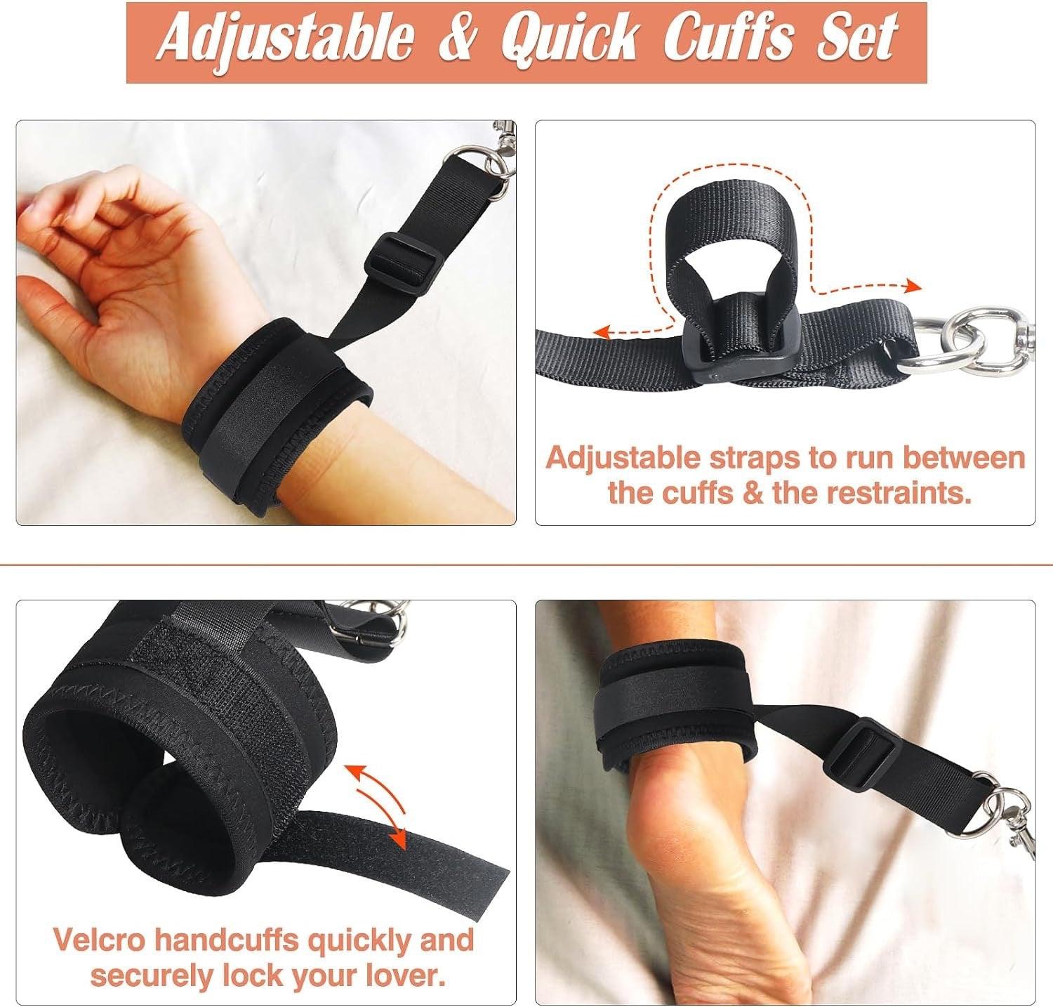 THORN GARDEN™ BDSM Bed Restraint Kit Sex Bondage for Bed Adult Play