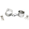THORN GARDEN™ 0.75kg 4cm heigh Stainless steel latch lock handcuffs with free shipping