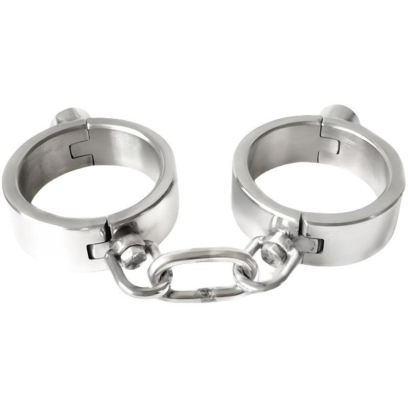 THORN GARDEN™ about 0.6kg 2.5cm heigh Stainless steel push lock handcuffs with free shipping