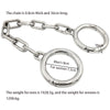 THORN GARDEN™ old style about 1.5kg thick 1.6cm Stainless steel ankle cuffs free shipping