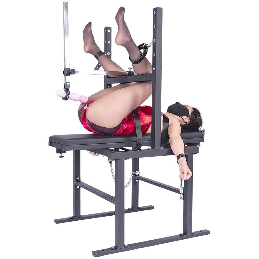 THORN GARDEN™ Bdsm bondage bench with fuck machine free shipping
