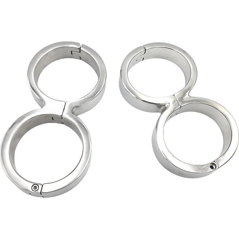 THORN GARDEN™ about 0.5kg 2cm high Stainless steel figure 8 handcuffs with free shipping