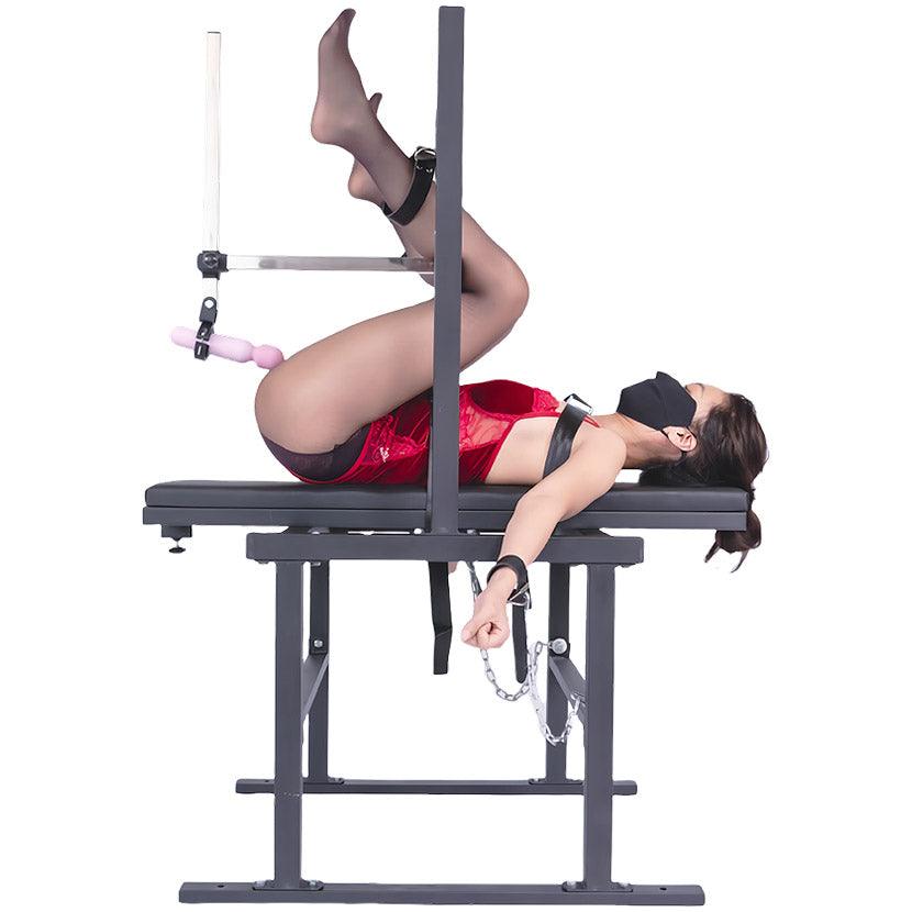 THORN GARDEN™ Bdsm bondage bench with fuck machine free shipping