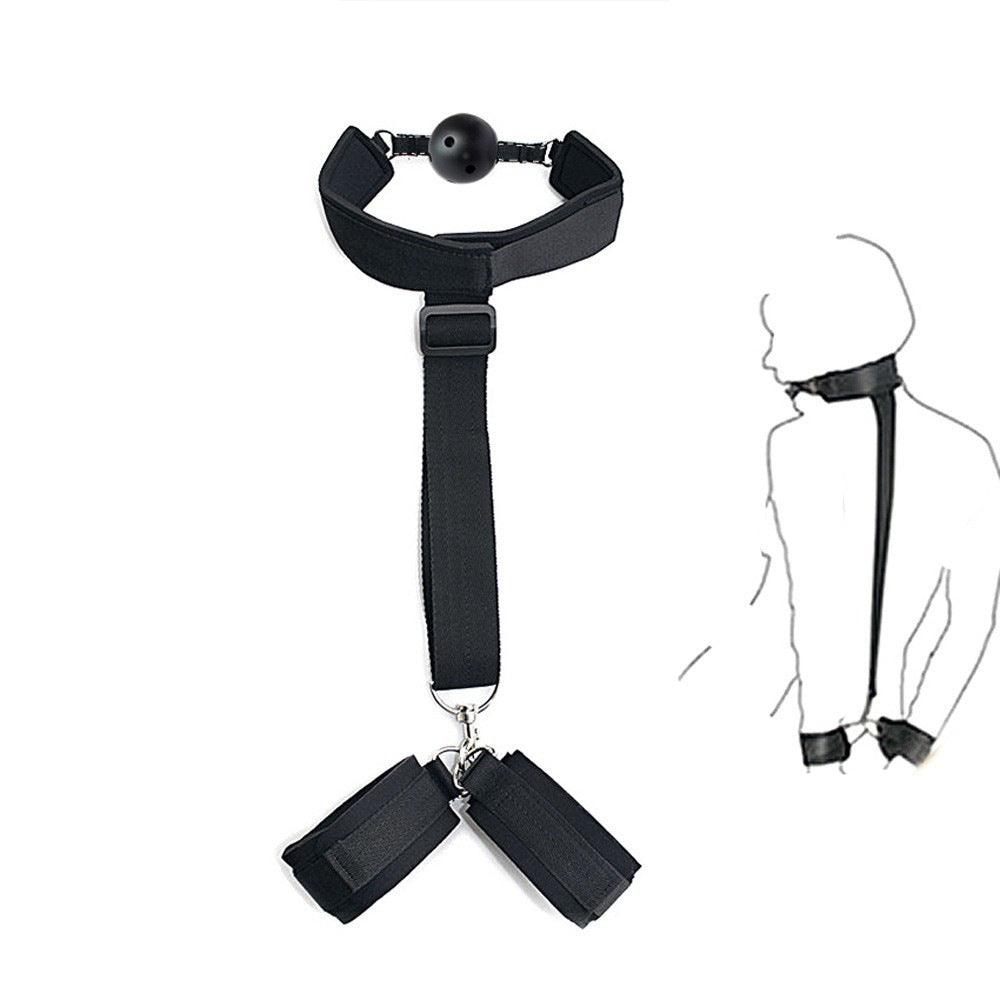 THORN GARDEN™ High Quality Handcuff, Neck Collar, Mouth Gag Set