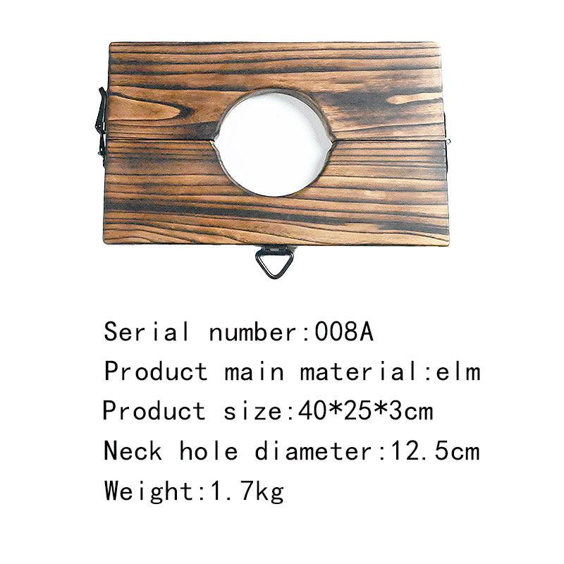THORN GARDEN™ bdsm wooden neck bondage elm and free shipping