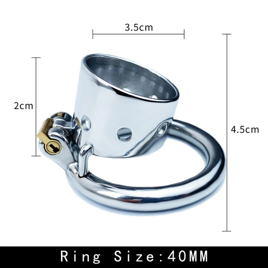 THORN GARDEN™ Discreetly Enjoy Greater Pleasure & Control with This Short Stainless Steel Chastity Device