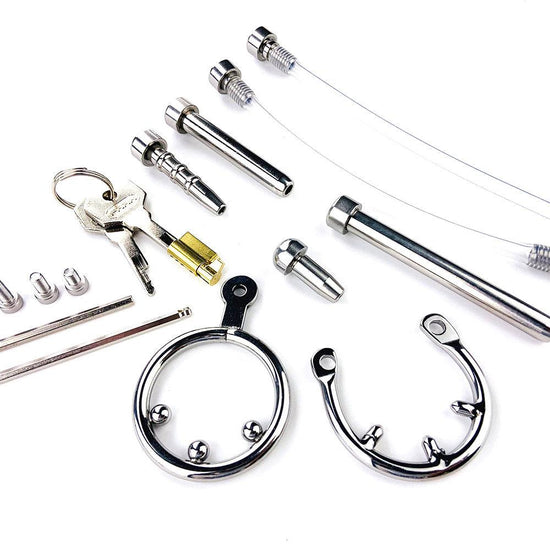 THORN GARDEN™ Metal chastity lock original accessories snap ring, key, anti-detachment ring, belt, conduit, etc.