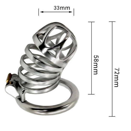 THORN GARDEN™ CB Stainless Steel Chastity Lock for Men