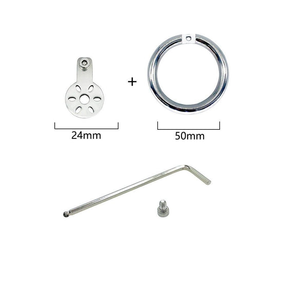 THORN GARDEN™ Discreetly Heighten Intimacy with No-Cage Stainless Steel 24mm Flat Lid Lock