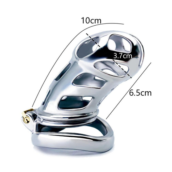 THORN GARDEN™ Cobra Arc Cage: Innovative Stainless Steel Chastity Solution for Pleasure!