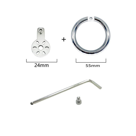 THORN GARDEN™ Discreetly Heighten Intimacy with No-Cage Stainless Steel 24mm Flat Lid Lock