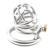 THORN GARDEN™ Stainless Steel Chastity Cage for Men: Plum Blossom Design