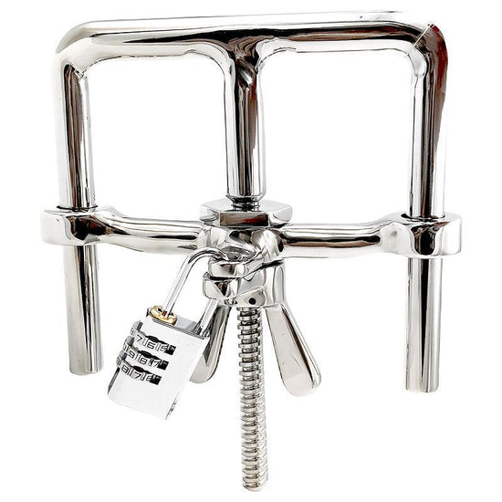 THORN GARDEN™ 0.75kg Stainless steel combination lock handcuffs with free shipping