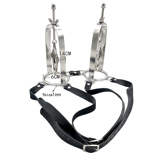 THORN GARDEN™ Stainless Steel Vest Style Butterfly Breast Clamp free shipping