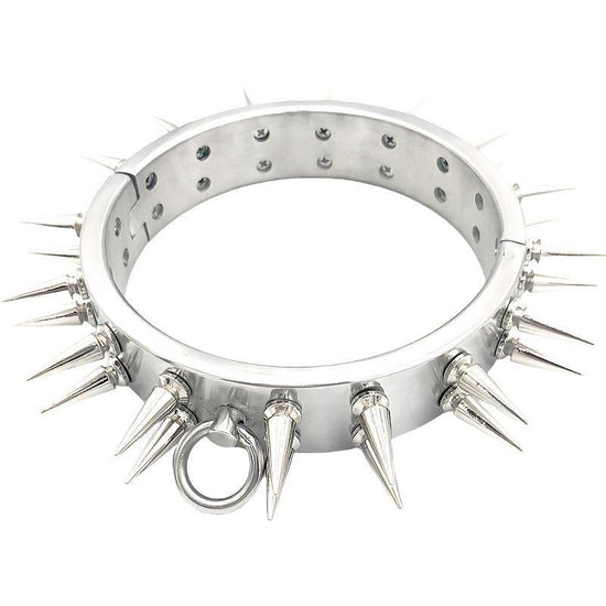 THORN GARDEN™ about 1.2kg 4cm high stainless steel bdsm collar and free shipping
