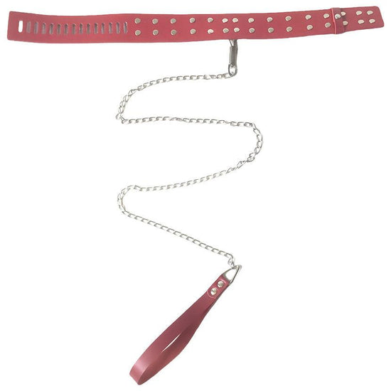 THORN GARDEN™ Leather slave leash collar with free shipping