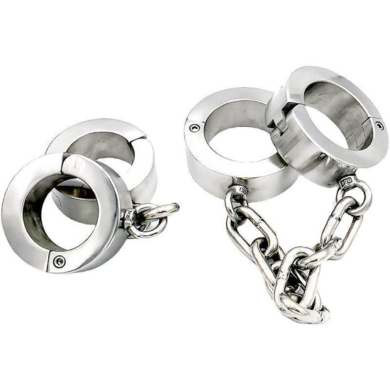 THORN GARDEN™ 3.2kg 4cm high Stainless steel screw lock handcuffs with free shipping