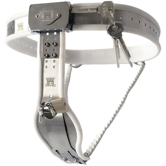 THORN GARDEN™ Women's lockable infibulation pants can be paired with anal plugs and vaginal plugs